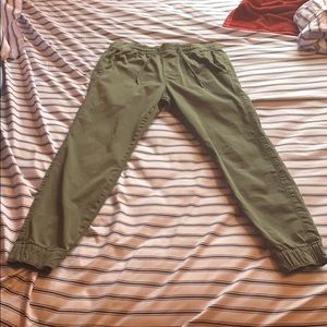 Olive Green Hollister Jean Joggers